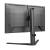 Visão traseira do monitor Philips 24M2N32 de 23,8 polegadas com suporte ajustável e design moderno preto