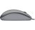 Mouse USB Logitech M110 Silent na cor cinza visto de lado