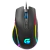 Mouse USB Fortrek Cruiser New com iluminação RGB suave e design ergonômico na cor preta