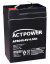 bateria selada preta ACTPOWER AP6045 6V 4.5Ah com terminais metálicos