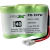 Bateria recarregável Flex FX-107U NiCd 3,6V 400mAh para telefone sem fio com conector