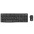 Kit teclado e mouse sem fio Logitech MK295 na cor preta com teclado completo e mouse compacto