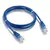 Cabo de rede CAT6 azul de 1 metro com conectores RJ45 em ambas as extremidades