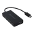 Hub USB C3TECH HUC-200BK preto com 4 portas USB e conector USB-C