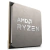 Processador AMD Ryzen com logo AMD Ryzen em destaque na superfície metálica