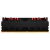 Memória RAM DDR4 Kingston Fury Renegade RGB 8GB 3600MHz com dissipador preto e detalhes em vermelho