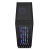 Gabinete ATX Gamdias Aura GC11 ARGB preto com quatro ventiladores iluminados na parte frontal e painel superior com entradas USB e botões