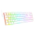 Teclado mecânico branco Redragon Ashe K626-KB-W com iluminação RGB colorida e conexão USB