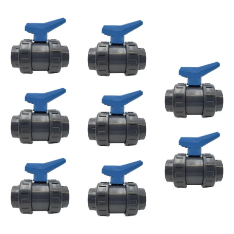 8 Valvulas Esfera O Bola Doble Tuerca Unión 1 1/2 Española