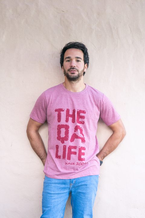 Remera The Qa Life Ciruela