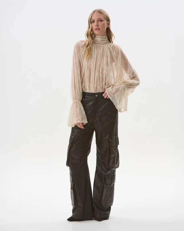 CAMISA TULIA 2.O ENCAJE BEIGE