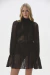 VESTIDO VELOUR ENCAJE NEGRO - comprar online
