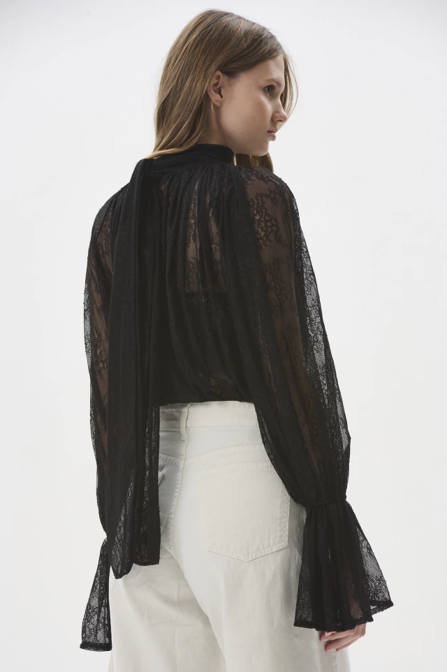 CAMISA TULIA 2.O ENCAJE NEGRO