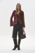 CAMISA ELOWEN GASA MIX BORDO