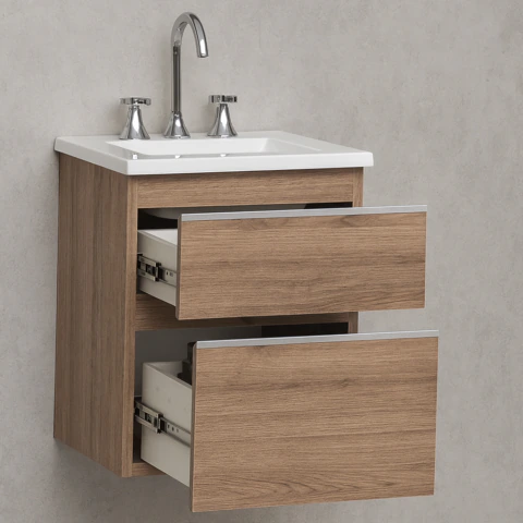 Vanitory 45 cm Olmo Finlandés · 2 Cajones