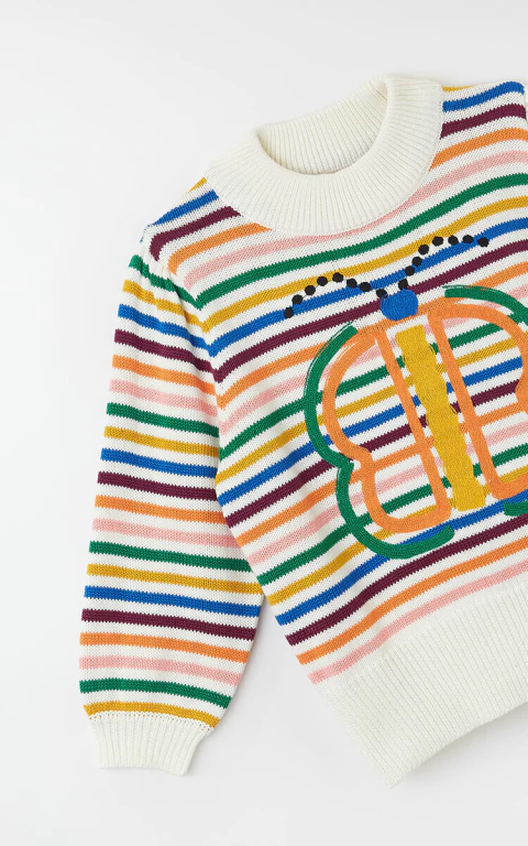 Cardigan Listradinho Borboleta - Fabula