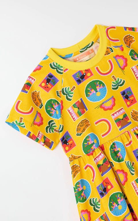 Vestido Malha Postales - Fabula