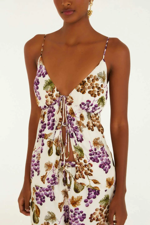 Blusa Romance De Uva Adulto - Farm