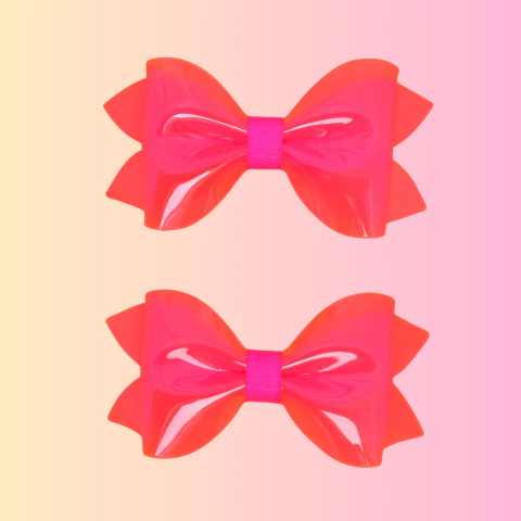 Prendedor Laís Neon Rosa Flour - Siri