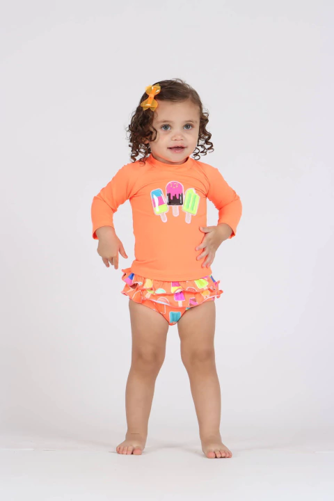 Biquini Blusa Baby Juju Estampa Picolé - Siri