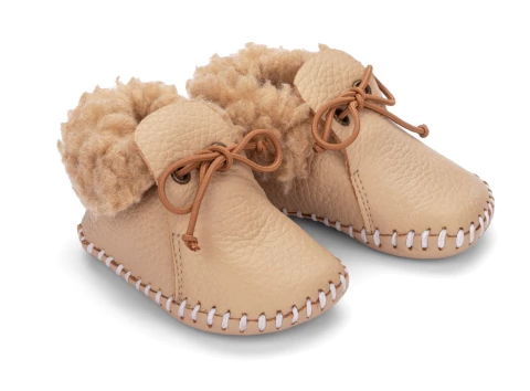 Sandalia Bebe Carneirinho Couro Blush - Petit Cheval