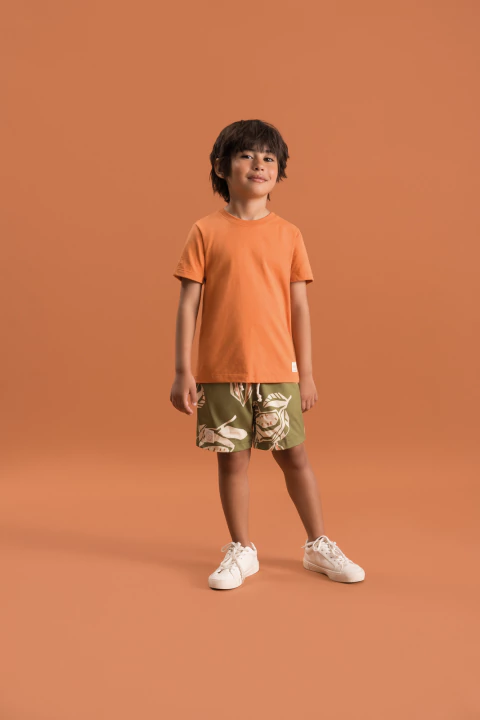 Conjunto Camiseta Malha Bermuda Tecido Cerrado - Bugbee