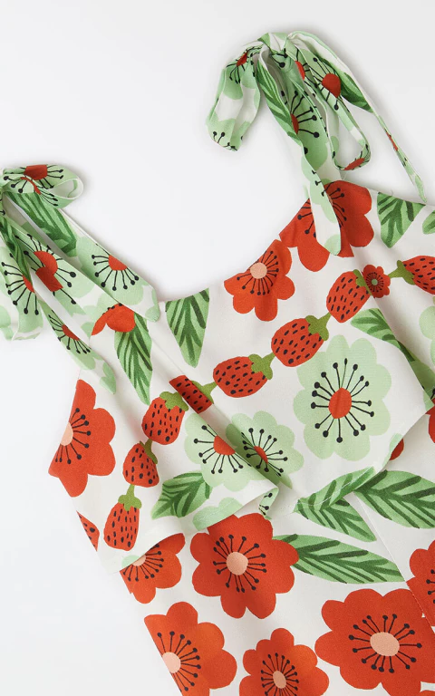 Macacão Lenço Florido - Fabula