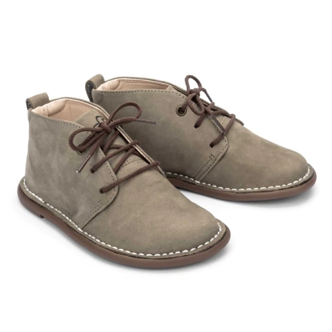 Bota Bambolê Couro Gris - Petit Cheval