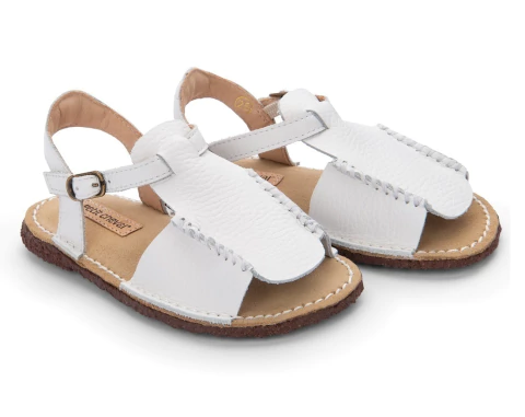 Sandalia Uno Couro Blanche- Petit Cheval