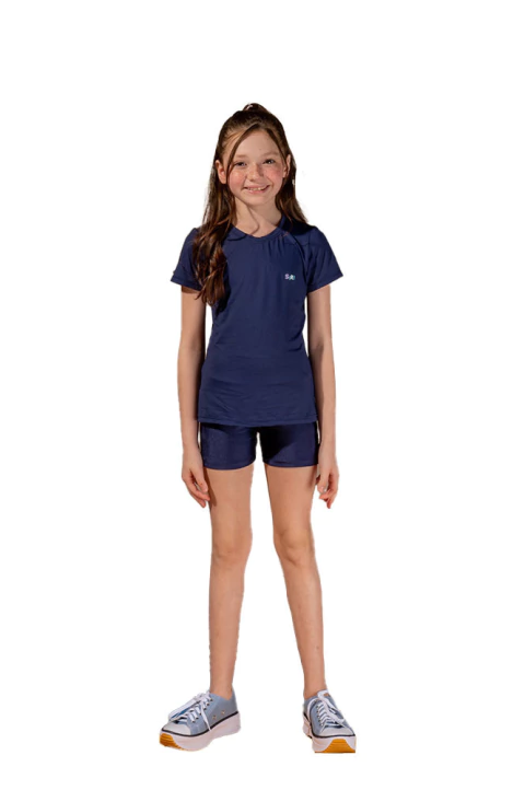 Blusa Kids Maria New Trip Marinho - Siri