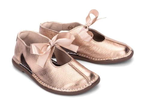 Sapato Tabuleiro Couro Cobre - Petit Cheval