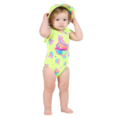 Body Baby Tina Estampa Cupcake - Siri