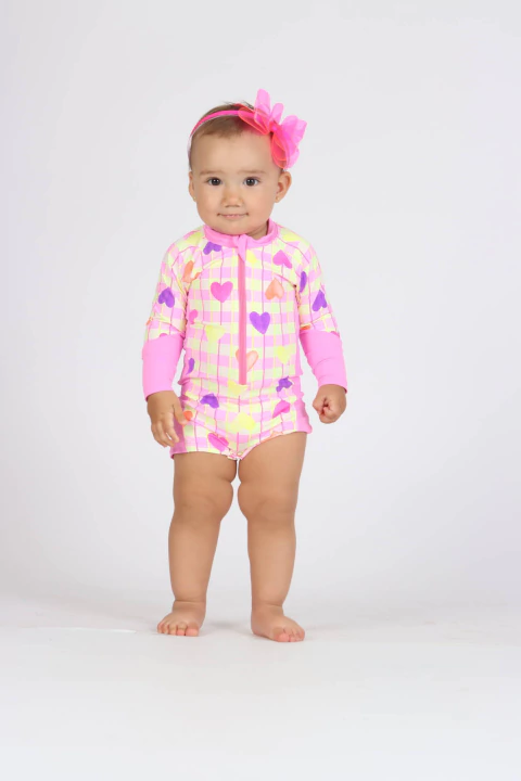 Macaquinho Baby Isa Estampa L'Amore - Siri