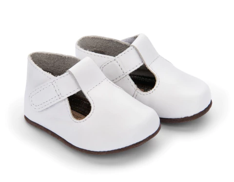 Sapato Chocalho Couro Branco- Petit Cheval