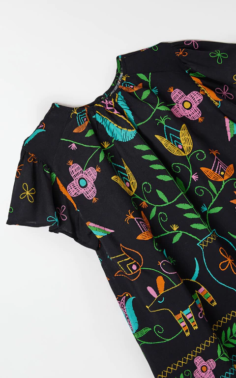 Vestido Barrado Natural - Fabula