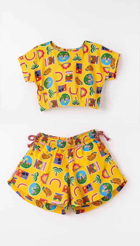 Conjunto Malha Postales - Fabula