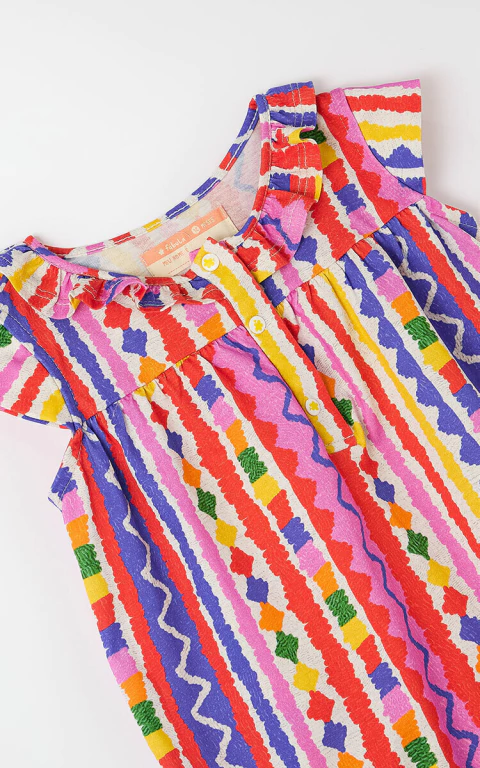 Macaquinho Bebê Malha Listra Balita - Fabula