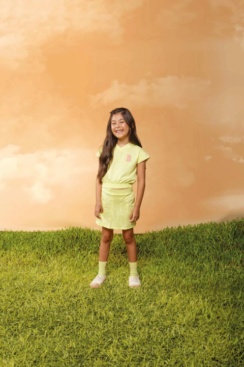 Conjunto Meia Malha Amarelo - Bugbee