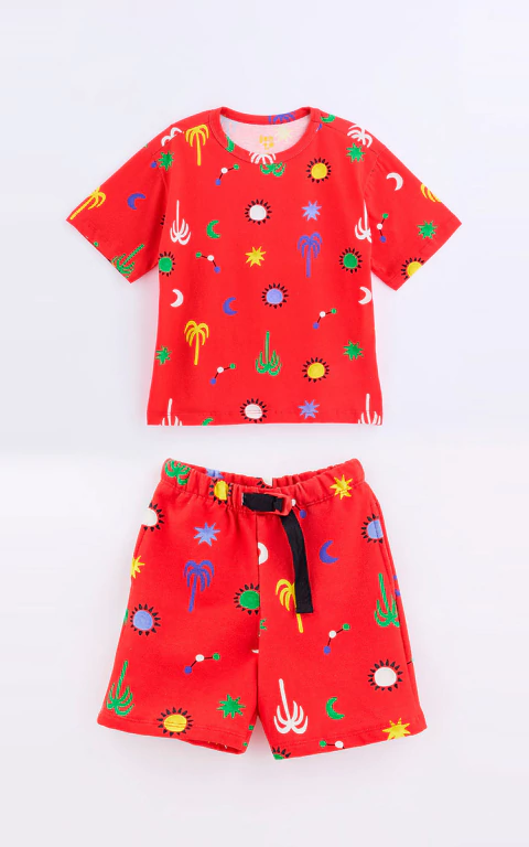 Conjunto Bento Malha Sistema Vermelho - Fabula