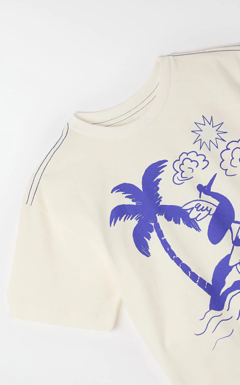 Camiseta Silk Pegando Onda - Fabula