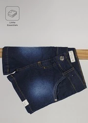 Short Jeans Moletom - Azul - Bugbee