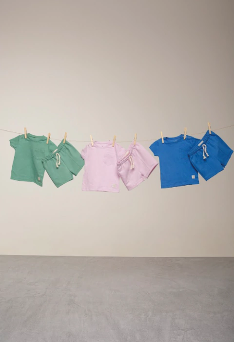 Conjunto Meia Malha e Moletom Azul - Bugbee