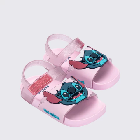 Sandália Mini Melissa Stitch Rosa/Azul - Melissa