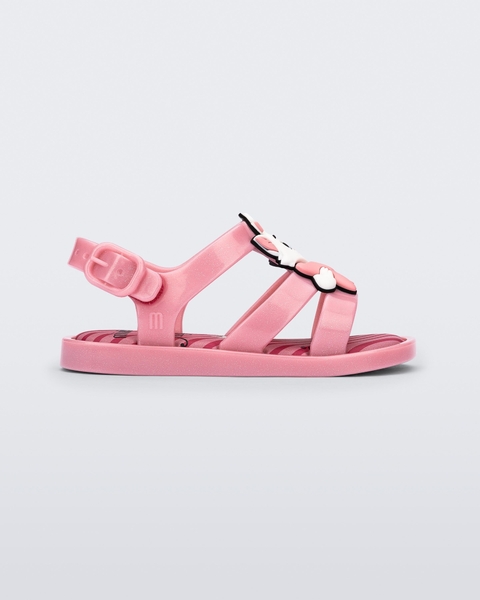 Sandália Mini Melissa Colorland Marie - Rosa e Branco - Melissa
