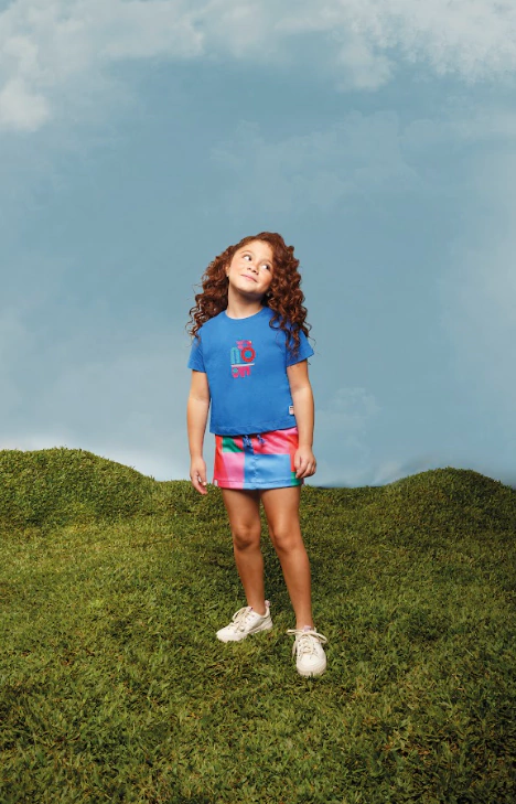 Conjunto Meia Malha e Sarja Azul - Bugbee