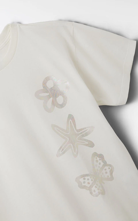 Camiseta Cropped Silk Borbo Brisa - Farm Futura