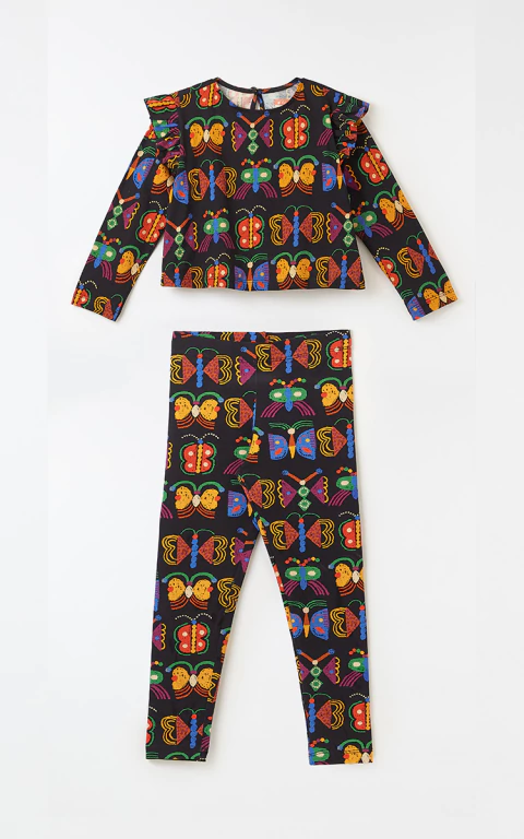 Conjunto Malha Borbocosmo Preto - Fabula