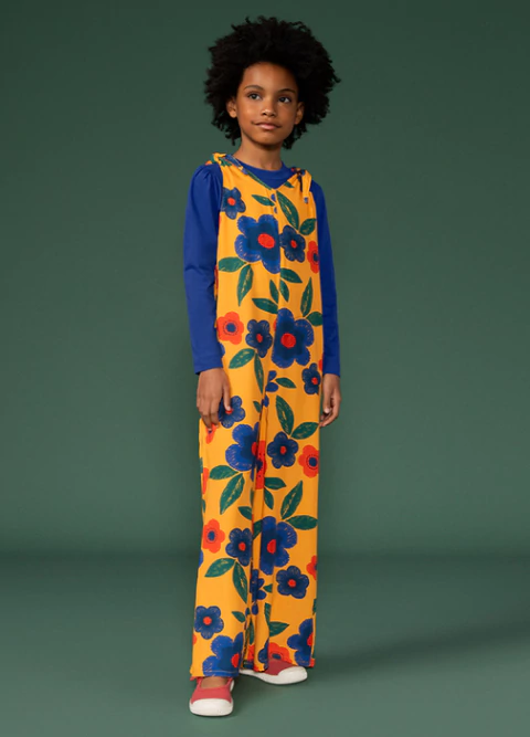 Macacão Viscose Digital Floral Jardim Da Vó - Bugbee