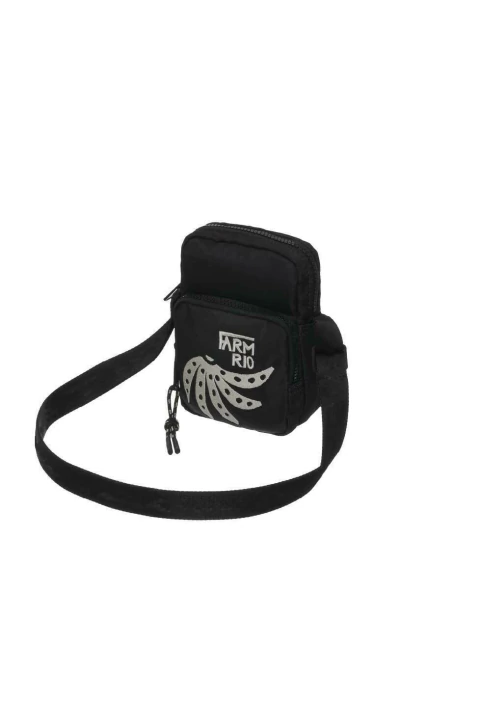 Bolsa Da Gema Gráfico Tropi Preta - Farm