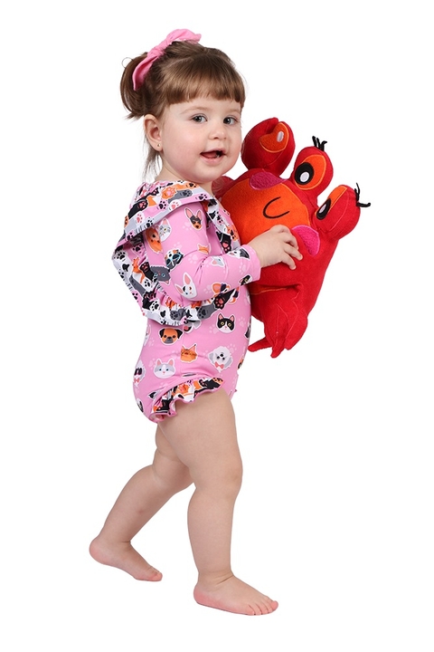 Body Baby Jaque Estampa Cat&Dog - Siri